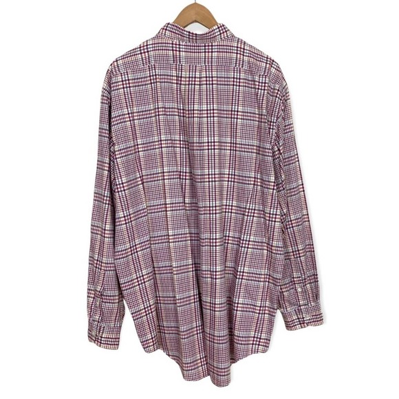 Daniel Cremieux Mens Plaid Button Down Shirt size XL Red Casual Workwear - Picture 2 of 8